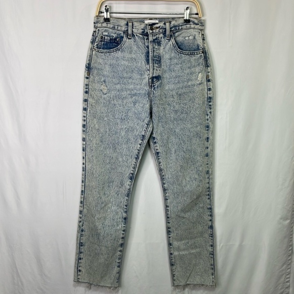 🍓 Pistola acid wash butterfly jeans